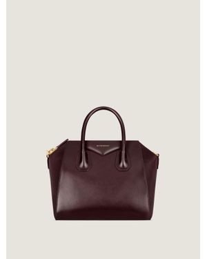 Givenchy Borsa Antigona piccola in pelle Box - Viola