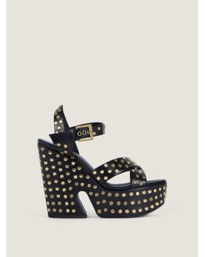 Givenchy Sandali con plateau Clog in pelle con borchie - Nero