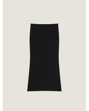 Givenchy Midi Kickback Skirt - Black