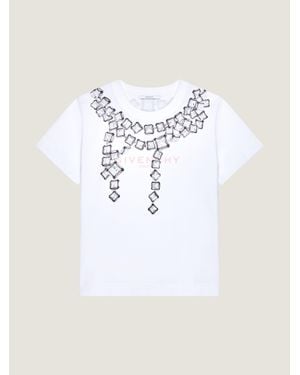 Givenchy T-shirt in cotone con stampa Deconstructed Crystals - Multicolore