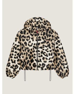 Givenchy Giacca a vento in jacquard leopardato - Multicolore
