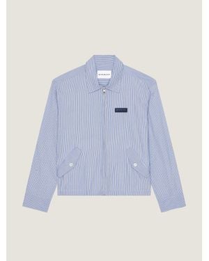 Givenchy Couture Seam Striped Blouson - Blue