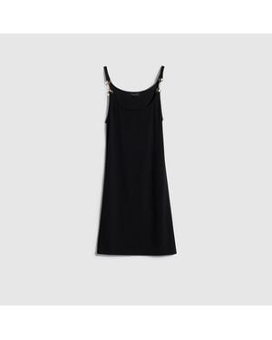 Gucci Viscose Crêpe Jersey Dress With Horsebit - Black