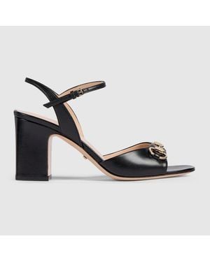 Gucci Horsebit Leather Sandal - Metallic