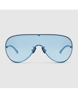 Gucci Mask Frame Sunglasses - Blue