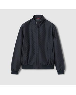 Gucci Veste Zippée Indéchirable Gg, Taille - Bleu