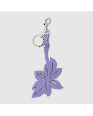 Gucci Schlüsselanhänger Mit Blumen-Anhänger - Lila