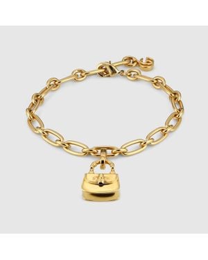 Gucci Bracelet With Bamboo 1947 Charm - Metallic