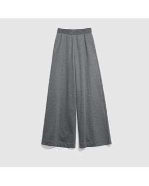 Gucci Cotton Silk Jersey Leisure Trousers - Grey