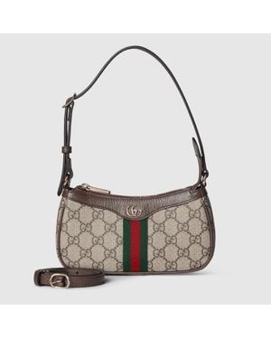 Gucci Minibolso De Hombro Ophidia - Gris
