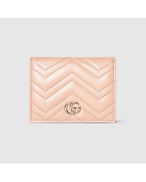 Gucci Mini Portafoglio Gg Marmont - Rosa