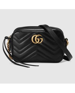 Gucci Mini Camera Bag Gg Marmont - Nero