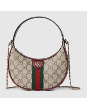 Gucci Bolso De Hombro Ophidia Tamaño Pequeño - Gris