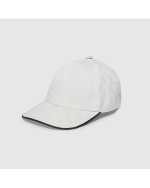 Gucci Gorra De Béisbol De Canvas Gg, Talla - Blanco