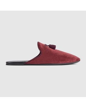 Gucci Mules À Glands Pour Homme, Taille - Rouge