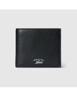 Gucci Lira Bi-Fold Wallet, Leather - Black