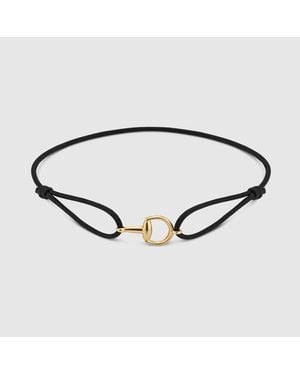 Gucci Bracelet Avec Charm 18 Carats Horsebit - Marron