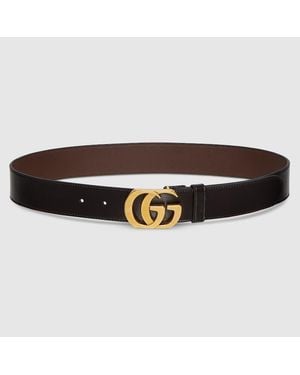Gucci Ceinture Cut Gg Marmont, Taille 100 - Braun