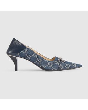 Gucci Vittoria Pump, Fabric - Blue