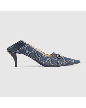Gucci Vittoria Pump, Fabric - Blue