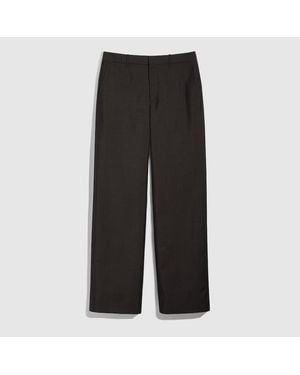 Gucci Pinstripe Wool Mohair Trousers - Black
