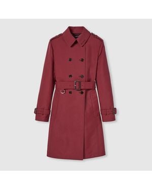 Gucci Gabardina De Gabardina Doble, Talla - Rojo