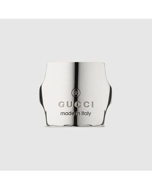 Gucci Trademark Crystal Ring - Metallic