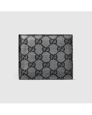 Gucci Portefeuille À Rabat Avec Gg - Grau