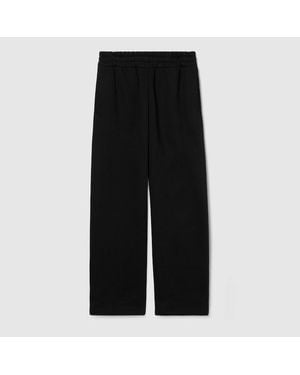 Gucci Brushed Cotton Jersey Track Bottoms - Black