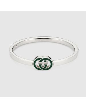 Gucci Interlocking Bangle Bracelet - White