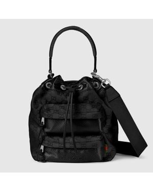 Gucci Kleine Nexus Bucket Bag - Schwarz