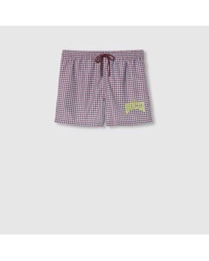 Gucci Printed Poplin Tech Swim Shorts, Ready-To-Wear - Purple