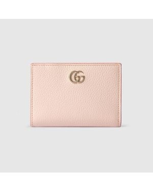 Gucci Cartera Gg Marmont Bicolor Tamaño Pequeño - Rosa