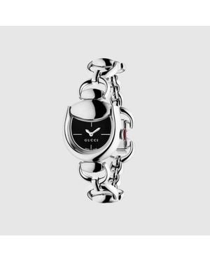 Gucci Horsebit Watch, 27X23Mm, Steel - White