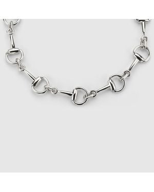 Gucci Horsebit Motif Necklace - Metallic