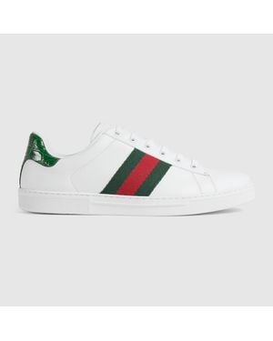 Gucci Baskets Ace Pour Homme, Taille - Weiß