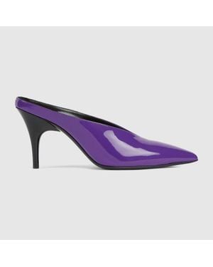 Gucci Sabot 97 Donna Con Tacco, Taglia - Viola