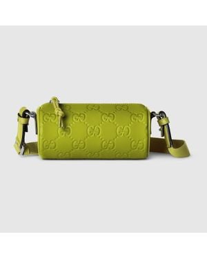Gucci Edge Mini Cylinder Bag, Rubber - Yellow