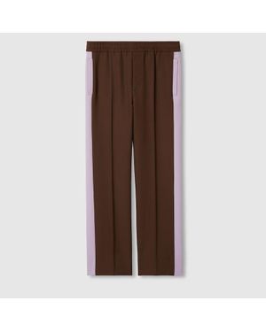 Gucci Fluid Drill Pant - Brown