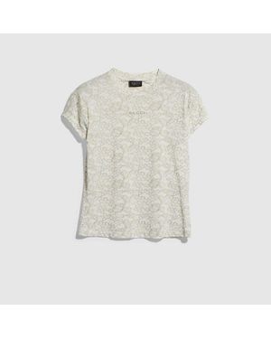 Gucci Printed Cotton Jersey T-Shirt - White