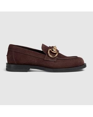 Gucci Boulevard Loafer, Suede - Brown