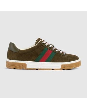 Gucci Sneaker Ace Uomo Con Dettaglio Web, Taglia - Verde