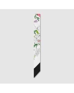 Gucci Band Aus Seidentwill Mit Print - Schwarz