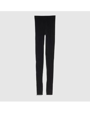 Gucci Seamless Stretch Nylon Jersey Leggings, Size L, Ready-To-Wear - Black