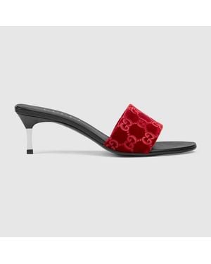 Gucci Sandalia Bombshell Para Mujer, Talla - Rojo