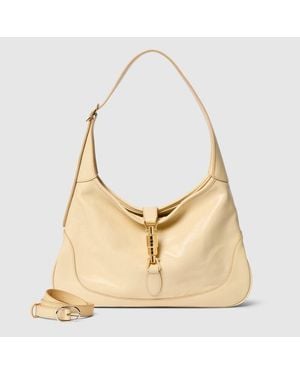 Gucci Jackie 1961 Medium Shoulder Bag, Leather - Natural