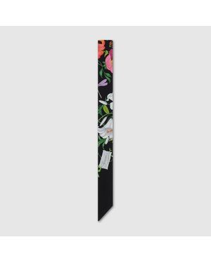 Gucci Band Aus Seidentwill Mit Print - Schwarz