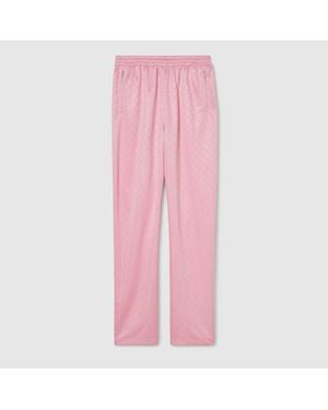 Gucci Gg Jersey Jacquard Leisure Trousers - Pink