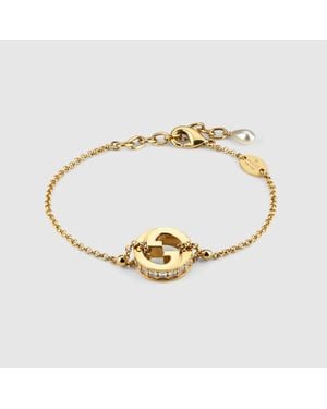 Gucci Pulsera Blondie Con Adorno - Metálico