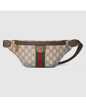 Gucci Ophidia Small Belt Bag, Gg Canvas - Brown